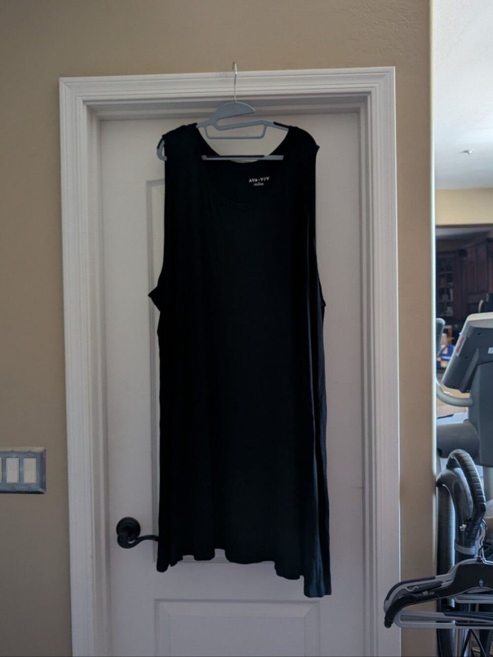 Ava & Viv Women's Swing dress, black size 4X